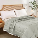 Informa 240X210 cm Bed Cover Bamboo - Abu-Abu Muda