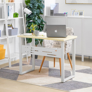 Informa Kairo Meja Kantor 100X50X75 cm - Putih Maple