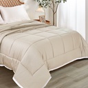 Informa 240X210 cm Bed Cover Bamboo - Krem Ivory
