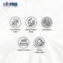 Informa 240X210 cm Bed Cover Bamboo - Abu-Abu Muda