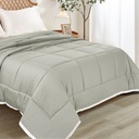 Informa 240X210 cm Bed Cover Bamboo - Abu-Abu Muda