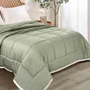 Informa 210X160 cm Bed Cover Bamboo - Hijau Sage