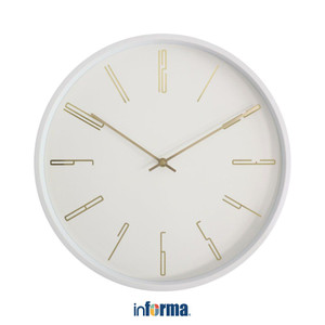 Informa 40 cm Jam Dinding Plastik 124W - Putih