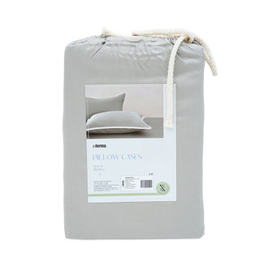 Informa Set 2 Pcs King Sarung Bantal Bamboo - Abu-Abu Sage