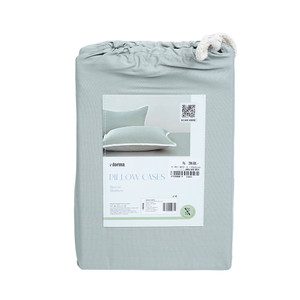 Informa Set 2 Pcs King Sarung Bantal Bamboo - Hijau Sage