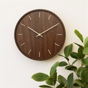 Informa 30 cm Jam Dinding Wooden 8C - Cokelat Tua