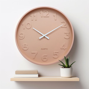 Informa 30 cm Jam Dinding Metal 19Pk - Pink