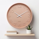 Informa 30 cm Jam Dinding Metal 19Pk - Pink