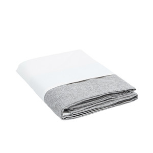 Informa 140X220 cm Taplak Meja Linen Border - Abu-Abu