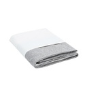 Informa 140X220 cm Taplak Meja Linen Border - Abu-Abu