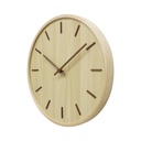 Informa 30 cm Jam Dinding Wooden 8A - Cokelat Natural
