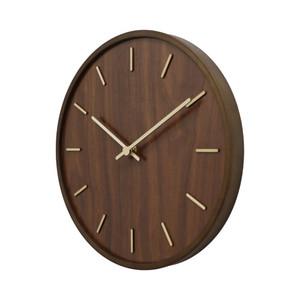 Informa 30 cm Jam Dinding Wooden 8C - Cokelat Tua