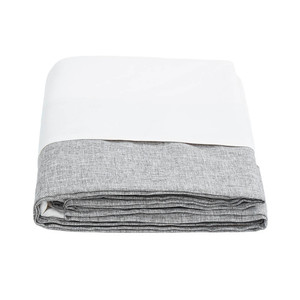 Informa 140X220 cm Taplak Meja Linen Border - Abu-Abu