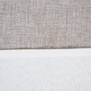 Informa 140X220 cm Taplak Meja Linen Border - Cokelat Taupe