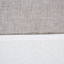 Informa 140X220 cm Taplak Meja Linen Border - Cokelat Taupe