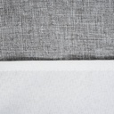 Informa 140X220 cm Taplak Meja Linen Border - Abu-Abu