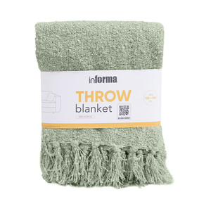 Informa 125X150 cm Selimut Throw Einne Boucle - Hijau