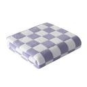 Informa 150X200 cm Selimut Polyester Velvet Checkered - Ungu Lilac
