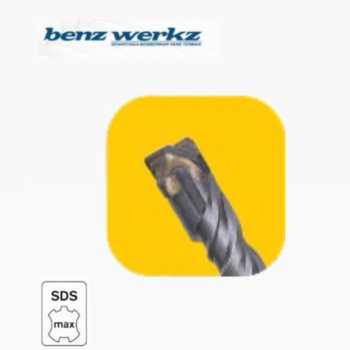 SDS MAX 4-edge 20mm x 540mm - Mata bor beton SDS Max Benz Werkz