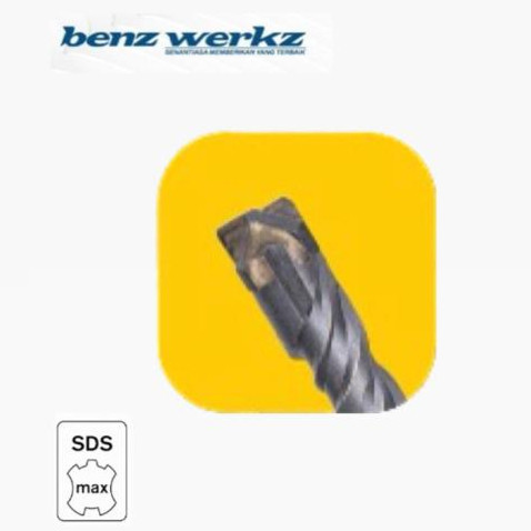 SDS MAX 4-edge 16mm x 540mm - Mata bor beton SDS Max Benz Werkz