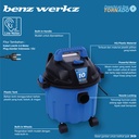 Vacuum Cleaner 10L Mesin Vakum Sedot Debu Wet & Dry BZ 7010 Benz Werkz