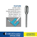 CX06113 Mata Tuner 6 mm / Tungsten Rotary Files Burr Benz Werkz