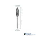 HX0618 Mata Tuner 6 mm / Tungsten Rotary Files Burr Benz Werkz