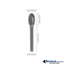 EX10116 Mata Tuner 10 mm / Tungsten Rotary Files Burr Benz Werkz