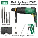 ISKU hammer drill mesin bor tembok  750w/1050w beton listrik electric hammer rotary