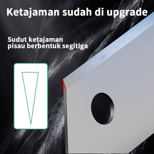 ISKU cutter blade ukuran besar/ isi ulang cutter sk5 10pcs tajam dan anti karat