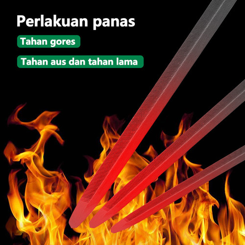 ISKU kikir gergaji kayu segitiga slim taper slim files 4 inch 5 inch 6 inch
