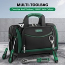 ISKU Tool Bag Besar 17 inch 1680D Kain Oxford Tas Perkakas Anti Air