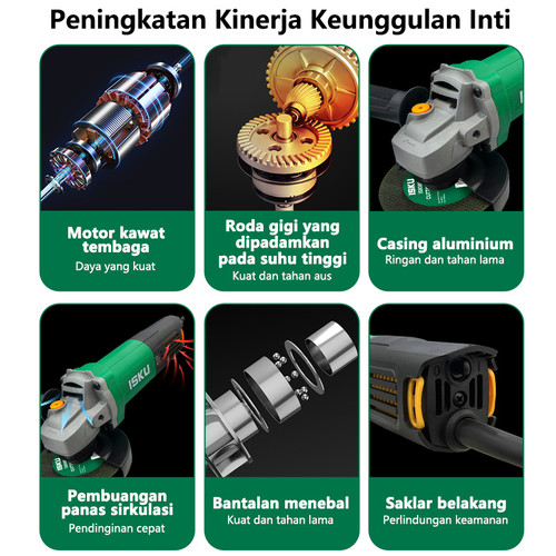 ISKU mesin gerinda tangan 850w angle grinder multifunction/hand grinding machine angle grinder/gerinda hitachi/gerinda modern