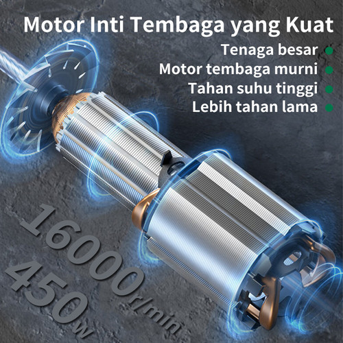 ISKU Mesin Ketam Listrik 450W/Mesin Serut Kayu Elektrik/Electric  Planer Machine/Ketam Kayu Anti Slip Grip