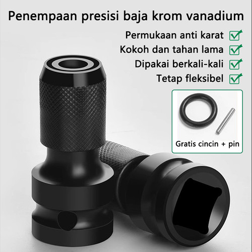 ISKU konektor mata obeng adapter impact wrench 1/2 inch ke 1/4 inch magnetic telescopic
