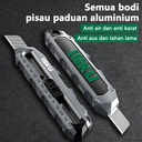 ISKU Pisau Cutter multifungsi paduan aluminium/Knife Cutter Knife Auto Lock Cutter SK5 Bahan
