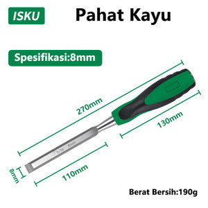 ISKU Pahat Kayu 1/4'' 3/8'' 1/2'' 5/8'' 3/4'' 1'  Pahat Pemahat Kayu| 6mm | 8mm | 10mm | 13mm | 16mm | 19mm | 22mm | 25mm | 32mm | 38mm |