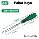 ISKU Pahat Kayu 1/4'' 3/8'' 1/2'' 5/8'' 3/4'' 1'  Pahat Pemahat Kayu| 6mm | 8mm | 10mm | 13mm | 16mm | 19mm | 22mm | 25mm | 32mm | 38mm |