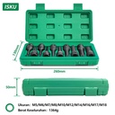 ISKU Mata Socket Impact Bits Set 10pcs Bahan Cr-Mo 1/2 Inch Driver - M