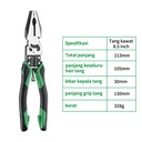 ISKU multifungsi wire cutters tang pemotong tang kawat lancip 9 inch