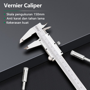 ISKU Jangka Sorong Stainless 15cm Vernier Caliper Micrometer 15