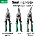 ISKU gunting seng serbaguna  gunting penerbangan 10 inch gunting holo