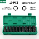 ISKU mata shock impact 10pcs bahan crv panjang mata sock Socket