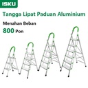 ISKU tangga lipat multifungsi rumah aluminium 3/4/5/6 step tangga