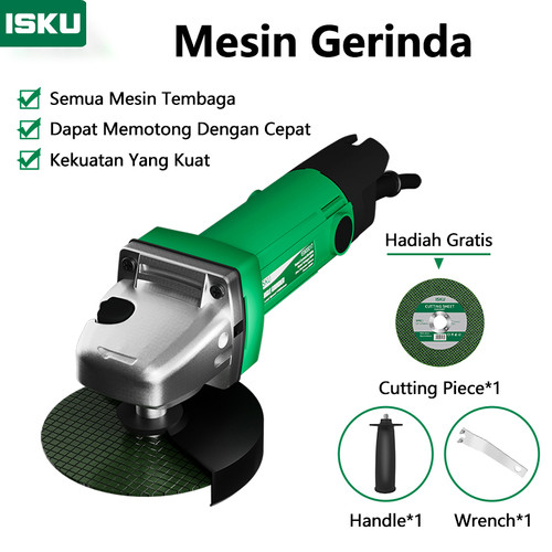 ISKU mesin gerinda gurinda grinda tangan/grinder free mata potong 750w