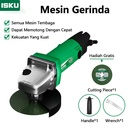 ISKU mesin gerinda gurinda grinda tangan/grinder free mata potong 750w