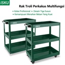 ISKU Troli Bengkel Rak 3 Susun Trolly Trolley Besi rak kerja perkakas