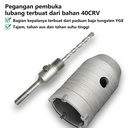 ISKU Mata Bor hole saw beton lubang tembok beton/hollow core saw beton/pelubang beton tembok pipa drill bit perkakas alat pertukangan 40mm+110mm