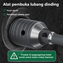 ISKU Mata Bor hole saw beton lubang tembok beton/hollow core saw beton/pelubang beton tembok pipa drill bit perkakas alat pertukangan 30 40 50 60 65 80 90 mm full set
