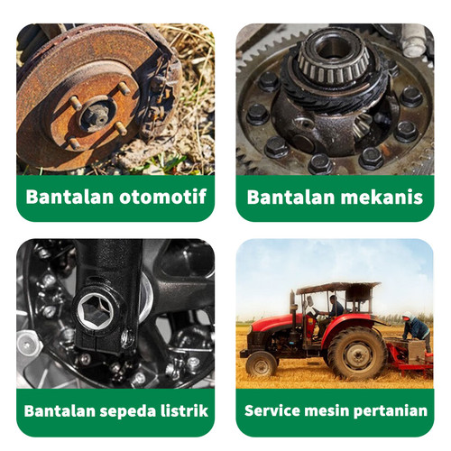 ISKU treker lepas bearing 5 pcs + extra selongsong besar -  bearing puller disassembler 5 pcs - treker bearing dalam bearing separator/alat melepas bearing roda dan cvt